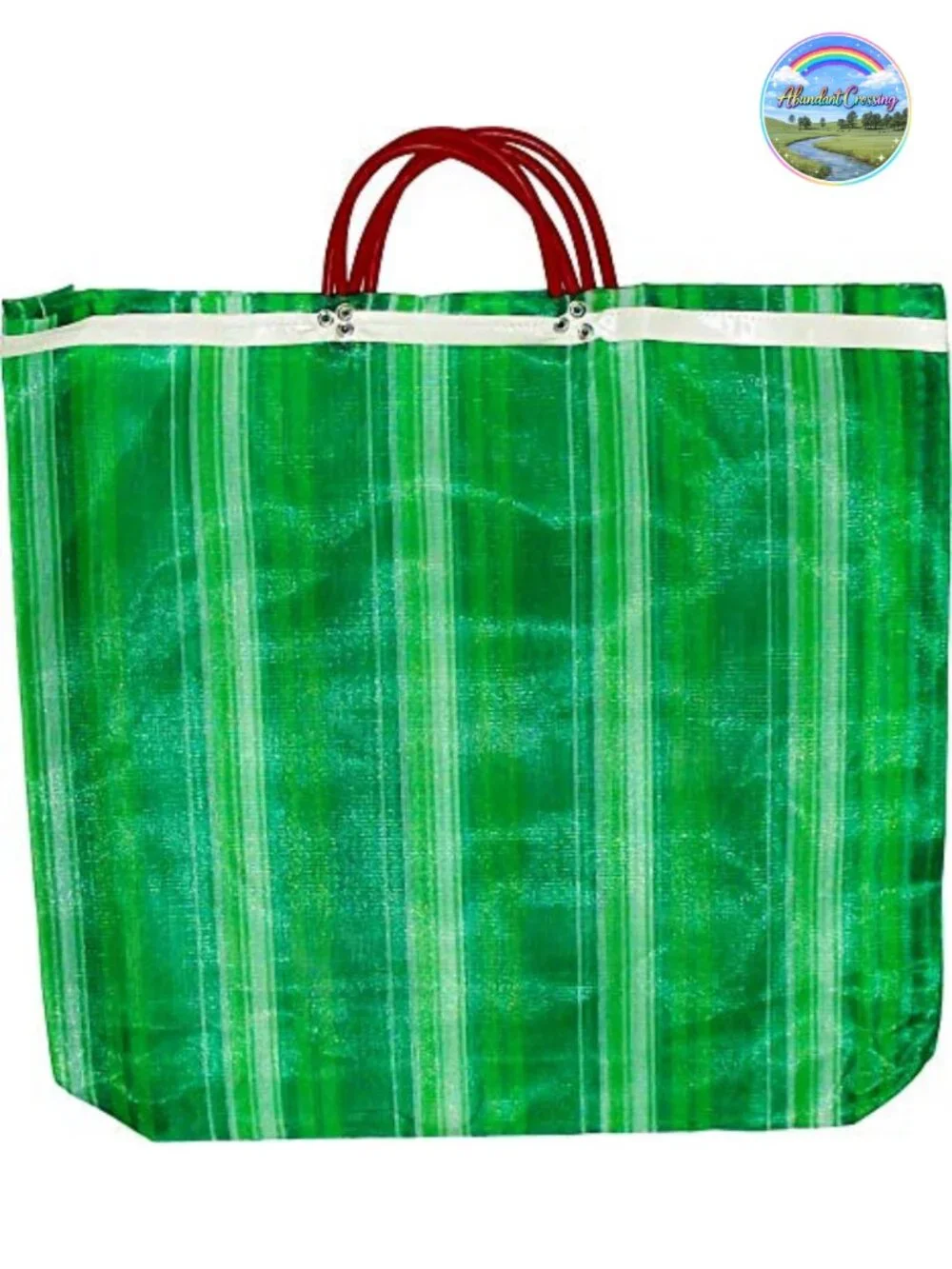 Reusable Mesh Grocery Bags, Market Tote, High Thread Plastic, 3 Pack, 20x22 in